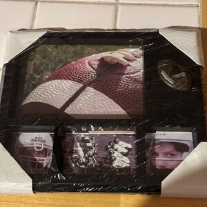 Black Football Themed Photo Frame